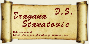 Dragana Stamatović vizit kartica